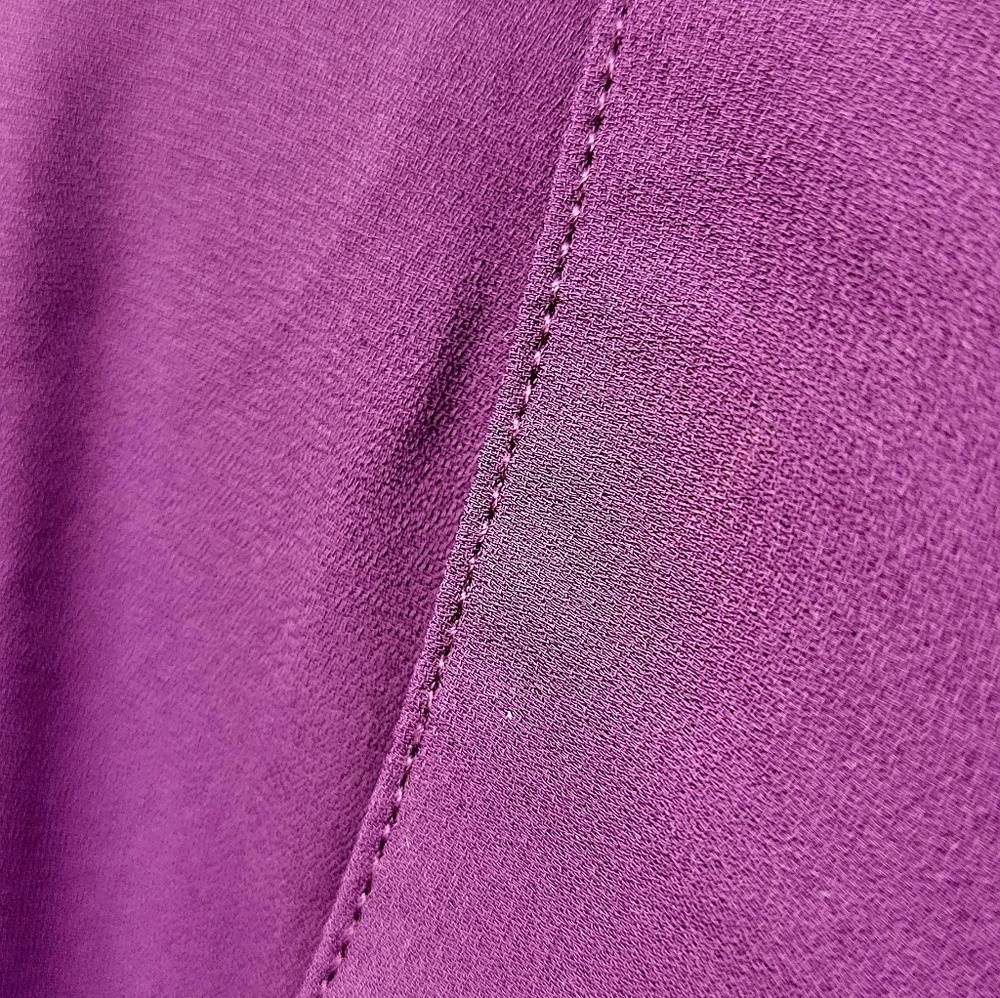 Michele Hope Deep Purple Button-Up Top 22/24 - Picture 4 of 6